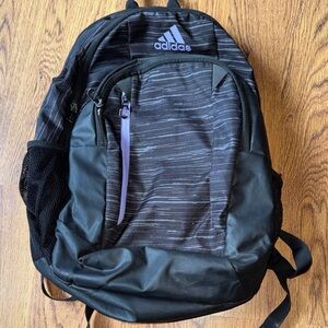 Adidas Black and Gray Backpack